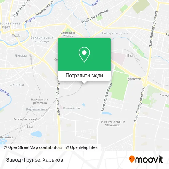 Карта Завод Фрунзе