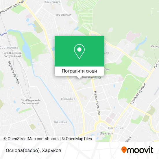 Карта Основа(озеро)