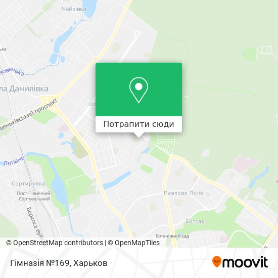 Карта Гімназія №169