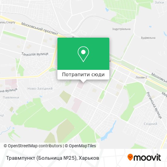Карта Травмпункт (Больница №25)