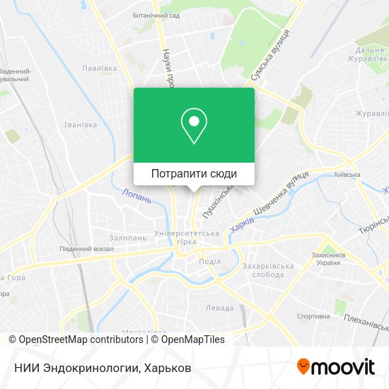 Карта НИИ Эндокринологии