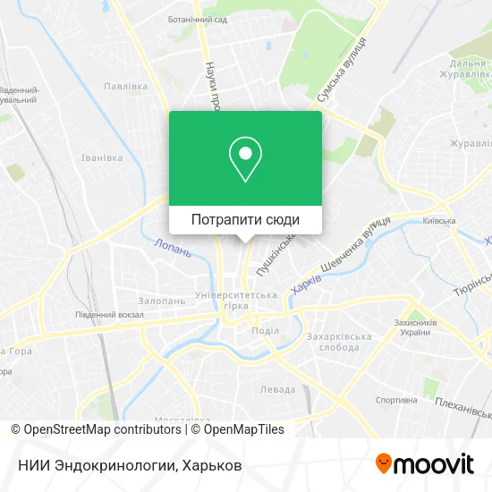 Карта НИИ Эндокринологии