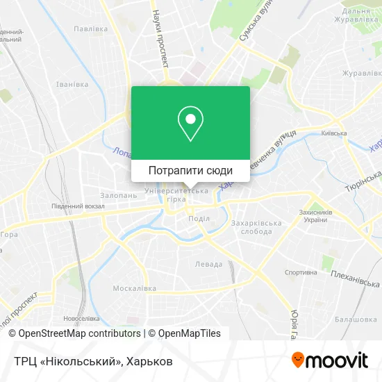 Карта ТРЦ «Нікольський»