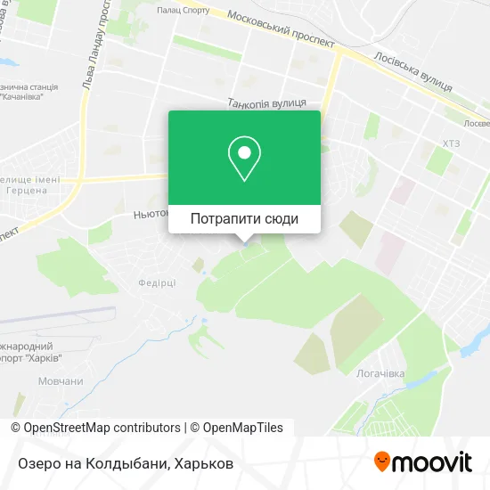 Карта Озеро на Колдыбани