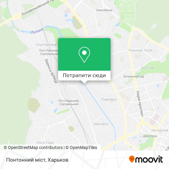 Карта Понтонний міст