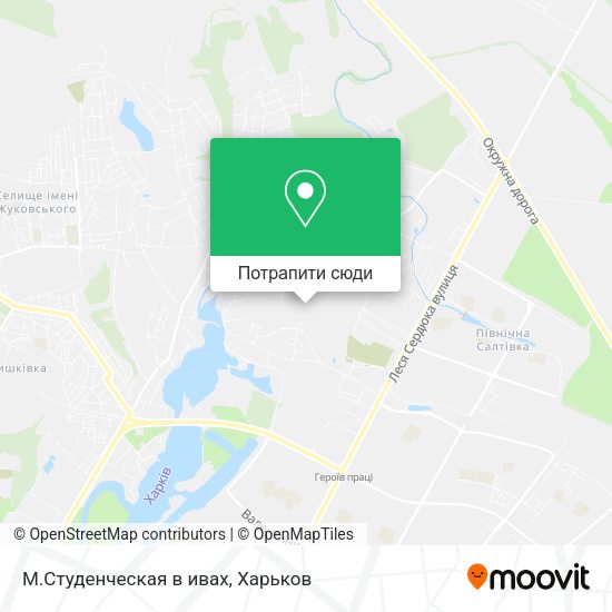 Карта М.Студенческая в ивах