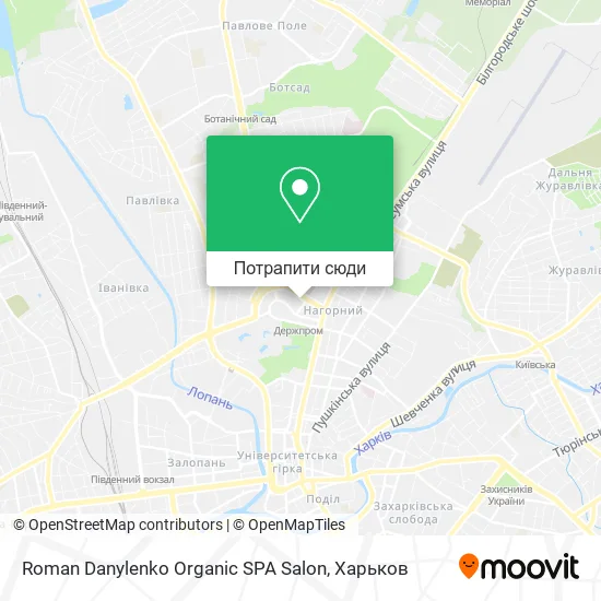 Карта Roman Danylenko Organic SPA Salon