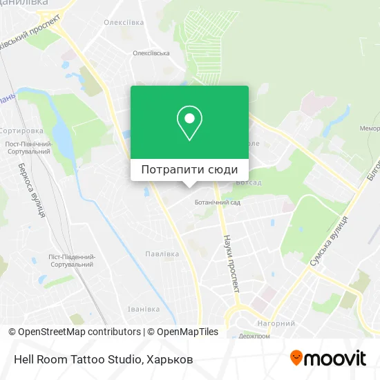 Карта Hell Room Tattoo Studio