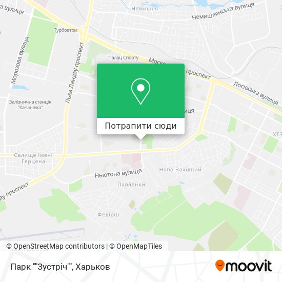 Карта Парк ""Зустріч""