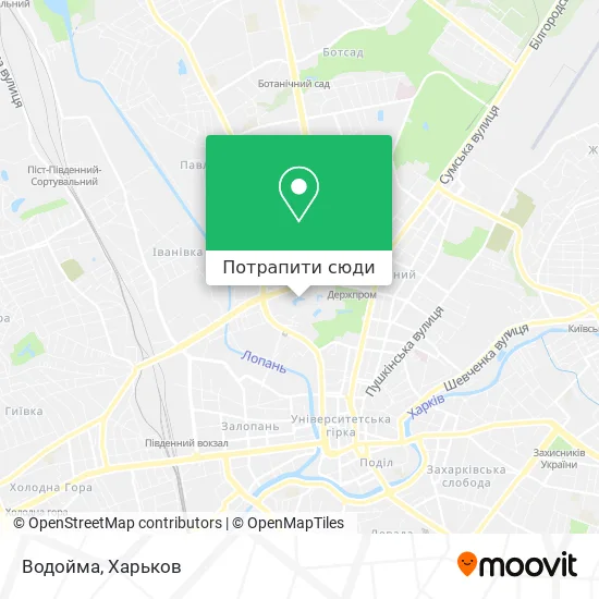 Карта Водойма