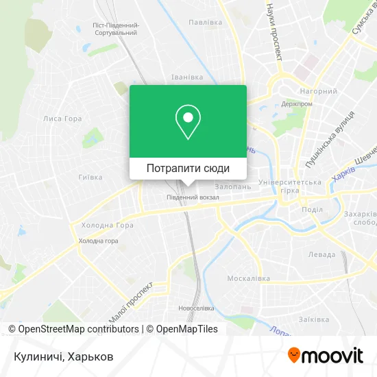 Карта Кулиничі