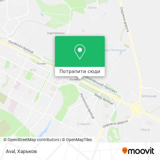 Карта Aval
