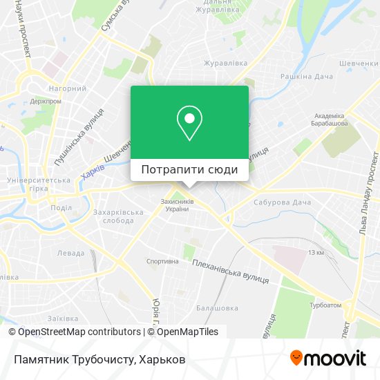 Карта Памятник Трубочисту