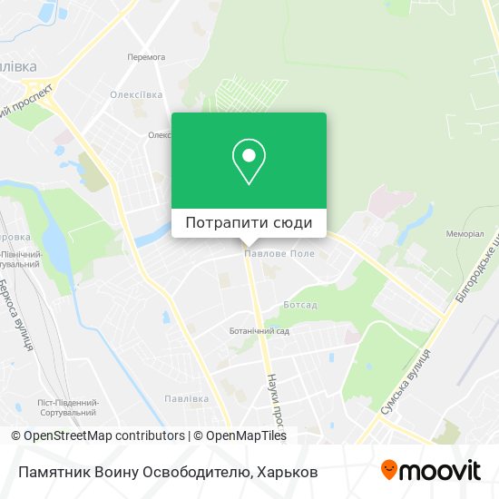 Карта Памятник Воину Освободителю