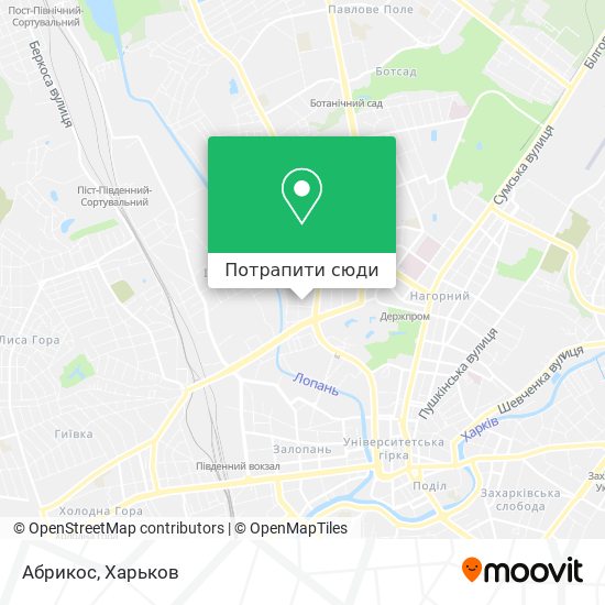 Карта Абрикос