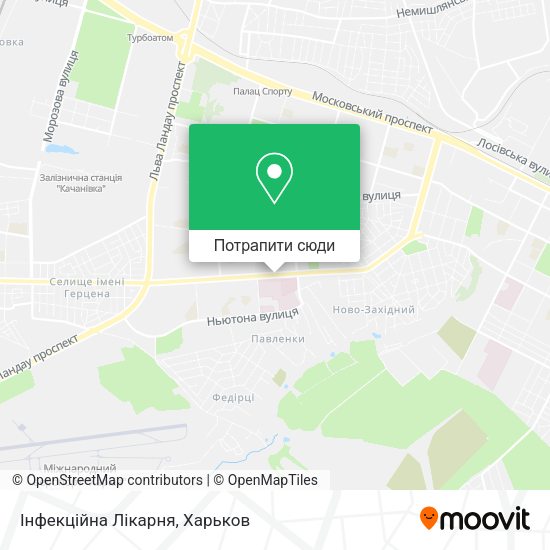 Карта Інфекційна Лікарня