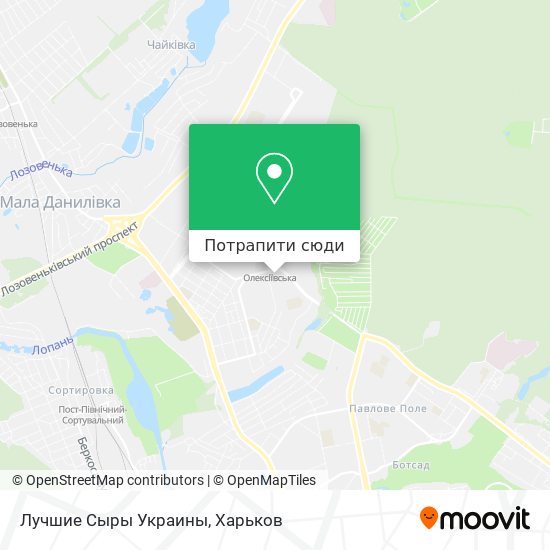 Карта Лучшие Сыры Украины