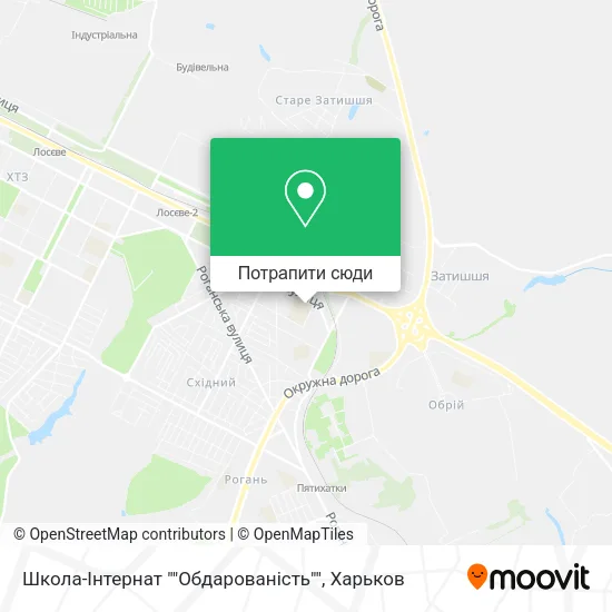Карта Школа-Інтернат ""Обдарованість""