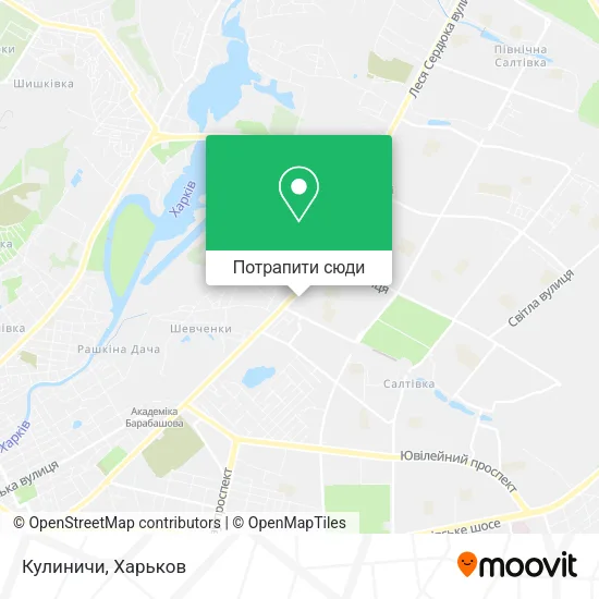 Карта Кулиничи