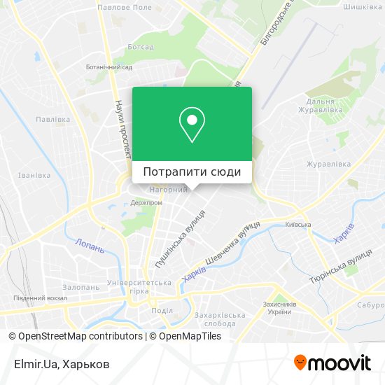 Карта Elmir.Ua