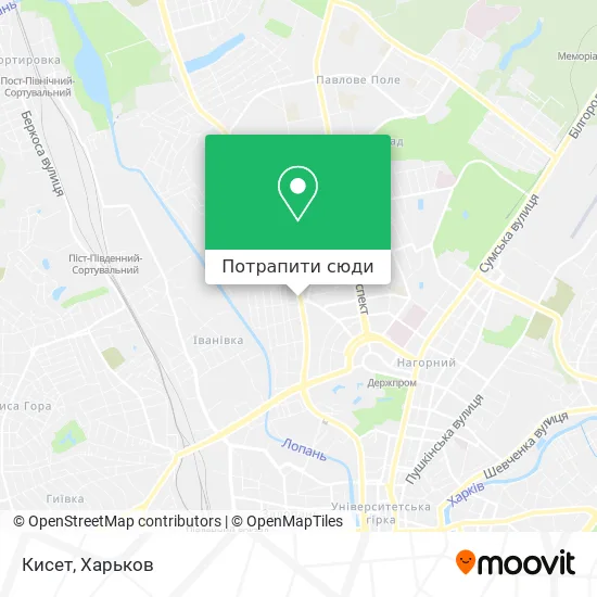 Карта Кисет