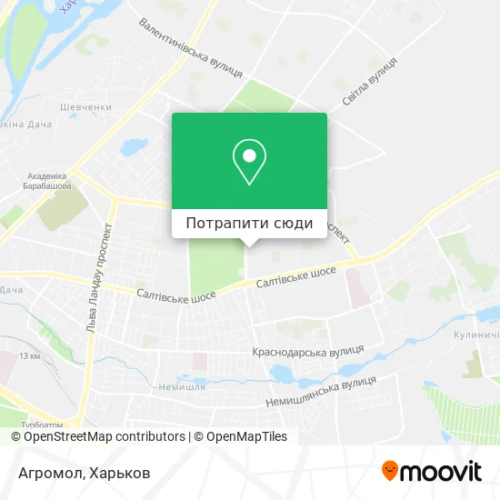 Карта Агромол