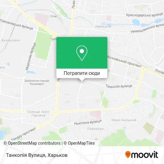 Карта Танкопія Вулиця