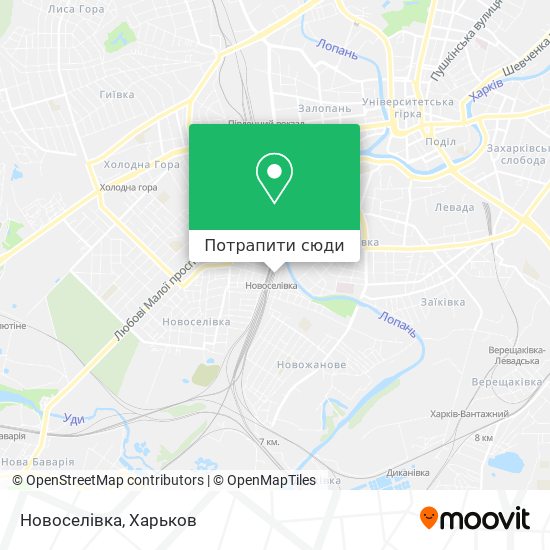 Карта Новоселівка