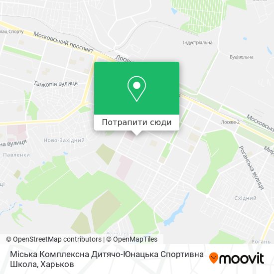 Карта Міська Комплексна Дитячо-Юнацька Спортивна Школа