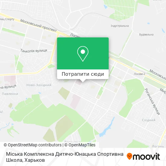Карта Міська Комплексна Дитячо-Юнацька Спортивна Школа