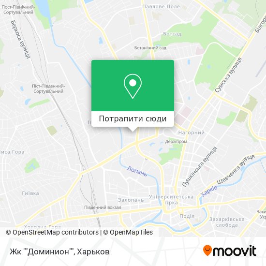 Карта Жк ""Доминион""