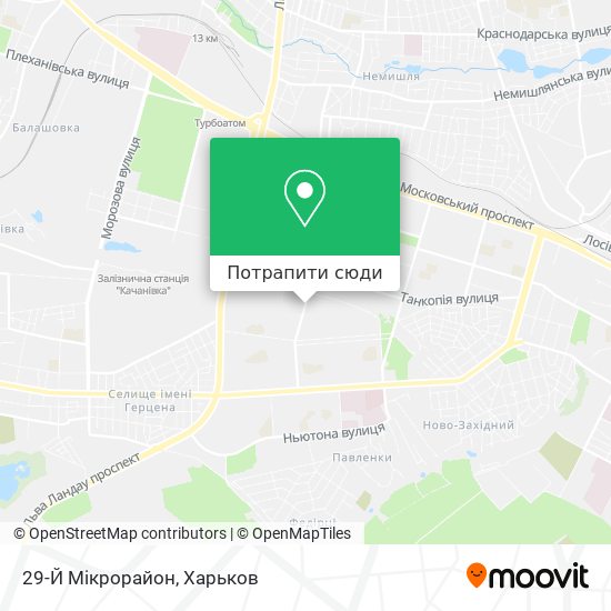 Карта 29-Й Мікрорайон