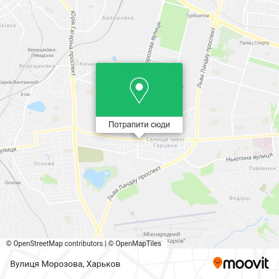 Карта Вулиця Морозова