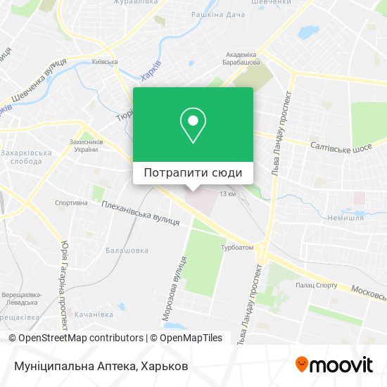 Карта Муніципальна Аптека