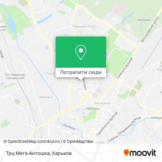 Карта Трц Мега-Антошка