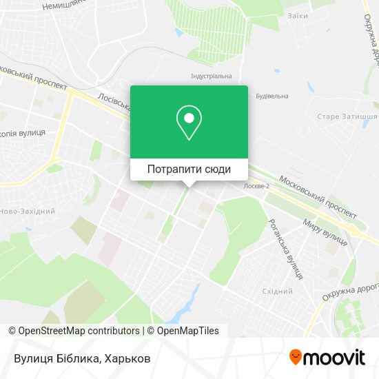 Карта Вулиця Біблика