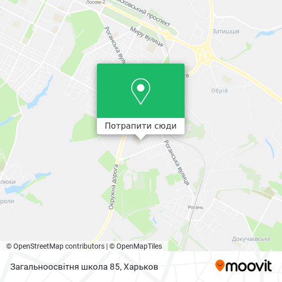 Карта Загальноосвітня школа 85