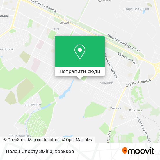 Карта Палац Спорту Зміна