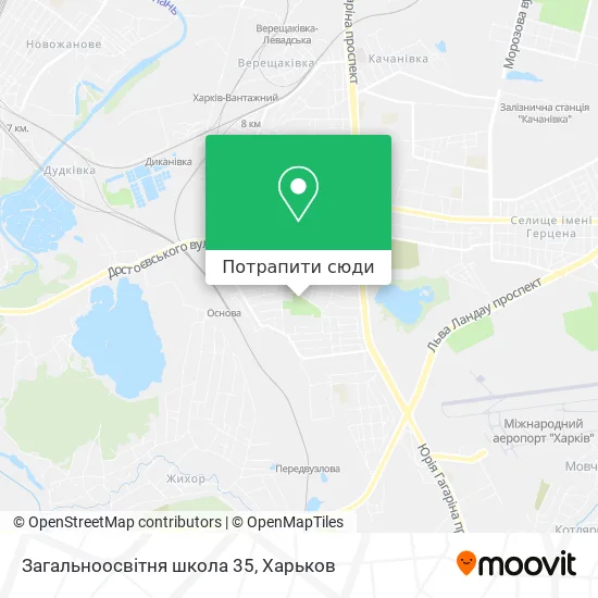 Карта Загальноосвітня школа 35