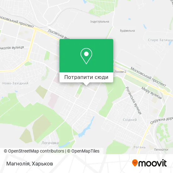 Карта Магнолія