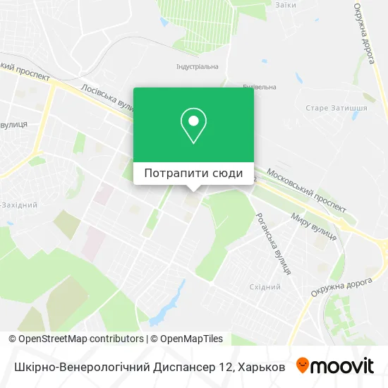Карта Шкірно-Венерологічний Диспансер 12