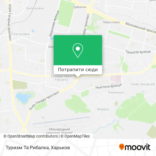 Карта Туризм Та Рибалка