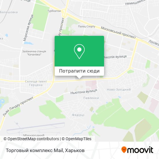 Карта Торговый комплекс Mail
