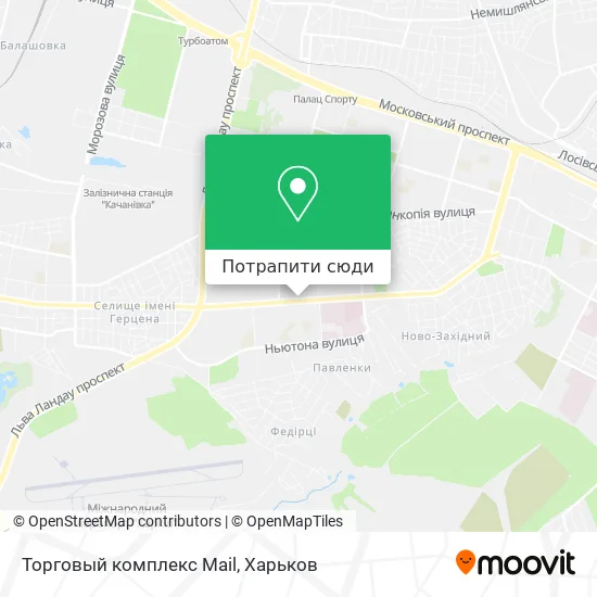 Карта Торговый комплекс Mail