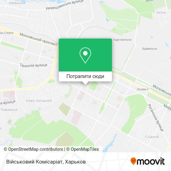 Карта Військовий Комісаріат