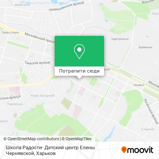 Карта Школа Радости- Детский центр Елены Чернявской