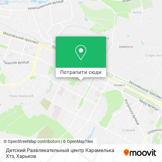 Карта Детский Развлекательный центр Карамелька Хтз