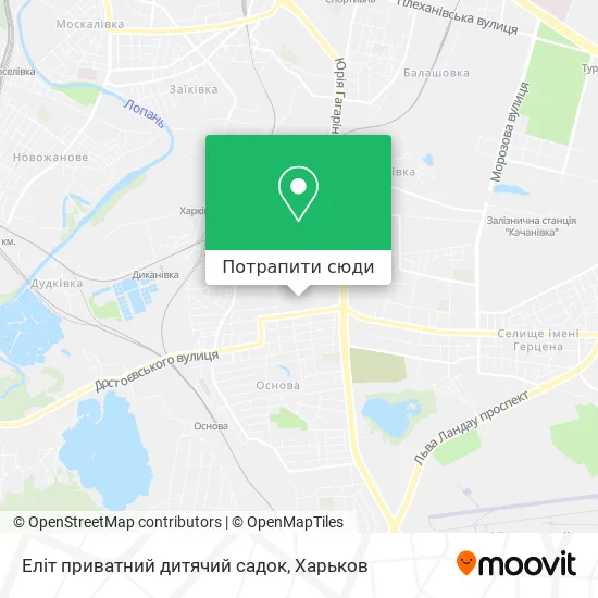 Карта Еліт приватний дитячий садок