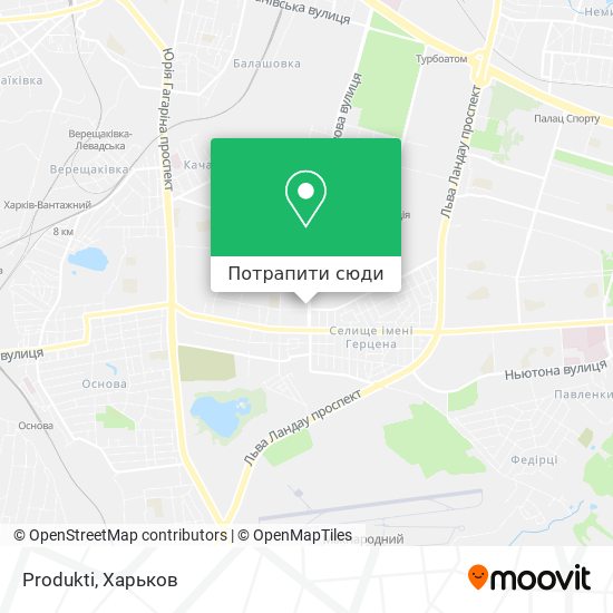 Карта Produkti