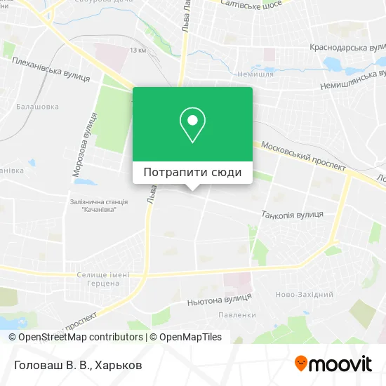 Карта Головаш В. В.